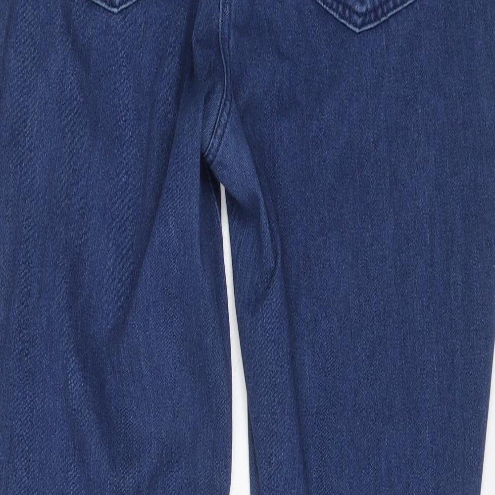 NEXT Womens Blue Cotton Jegging Jeans Size 14 L27 in Regular Button