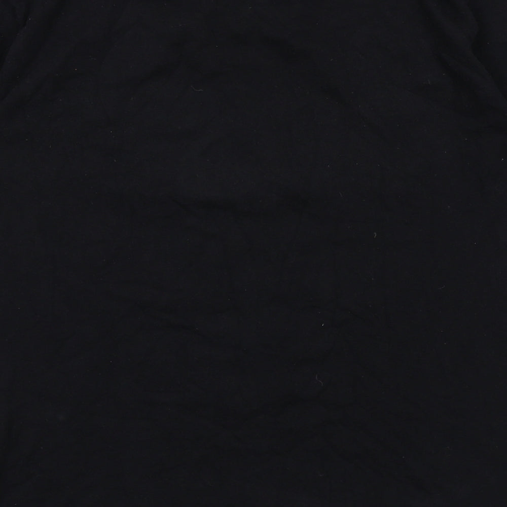 Carhartt Mens Black Cotton T-Shirt Size M Round Neck