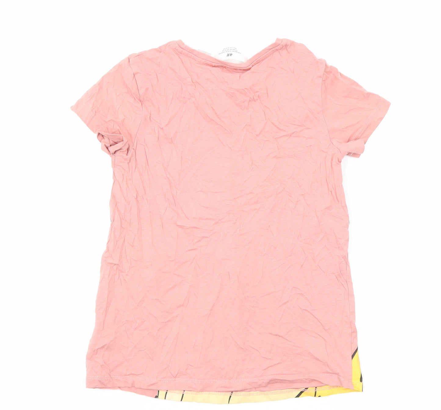 H&M Girls Pink Cotton Basic T-Shirt Size 8-9 Years Round Neck Pullover - 8-10 Years, The Lion King