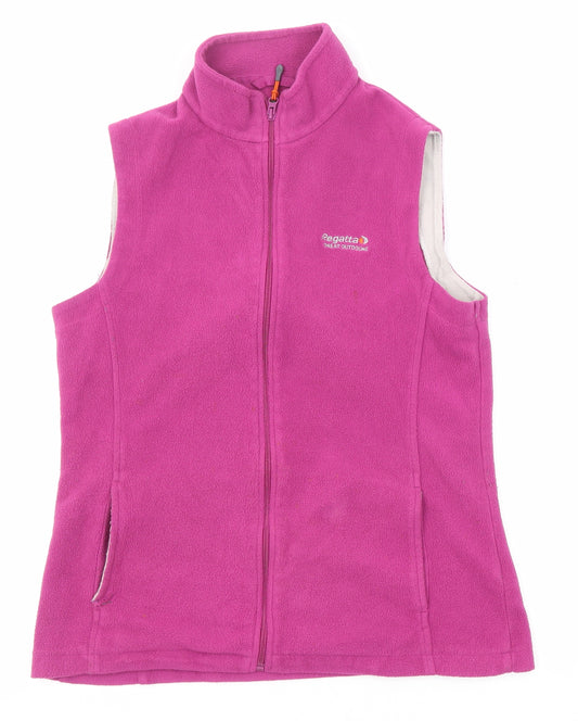 Regatta Womens Pink Gilet Jacket Size 12 Zip