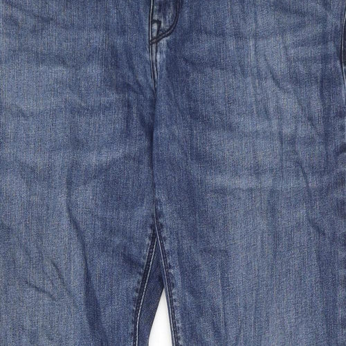 HUGO BOSS Mens Blue Cotton Skinny Jeans Size 36 in L32 in Regular Zip