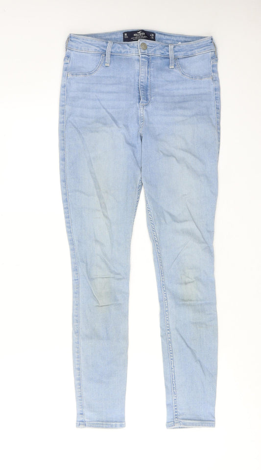 Hollister Womens Blue Cotton Skinny Jeans Size 28 in L28 in Regular Zip