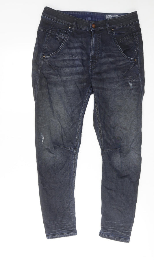Diesel Mens Blue Cotton Straight Jeans Size 27 in Regular Zip