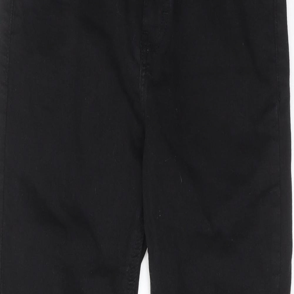 Topshop Womens Black Cotton Skinny Jeans Size 30 in L28 in Regular Zip