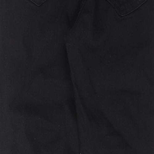 Topshop Womens Black Cotton Skinny Jeans Size 30 in L28 in Regular Zip