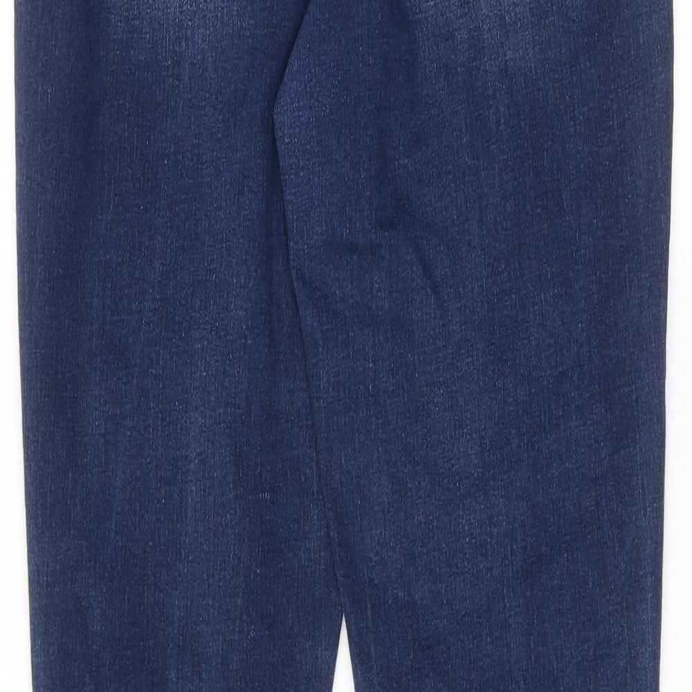 Royalty Womens Blue Cotton Skinny Jeans Size 10 Regular Zip