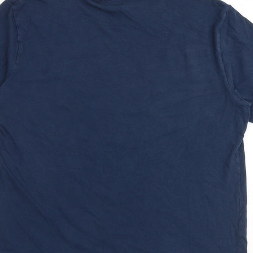 Levi's Mens Blue Cotton T-Shirt Size L Round Neck