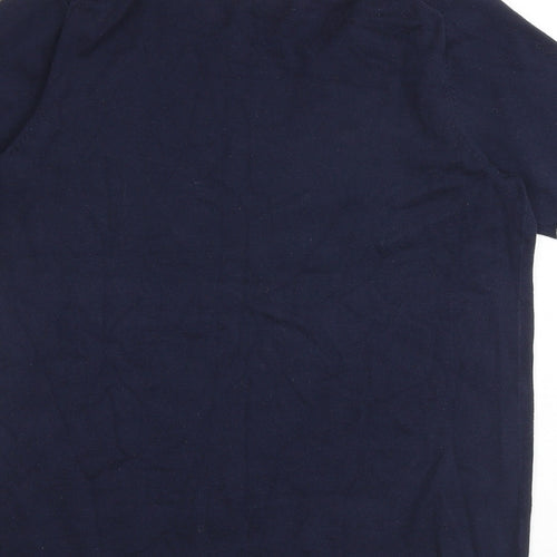 Boden Womens Blue Cotton Basic T-Shirt Size S Round Neck