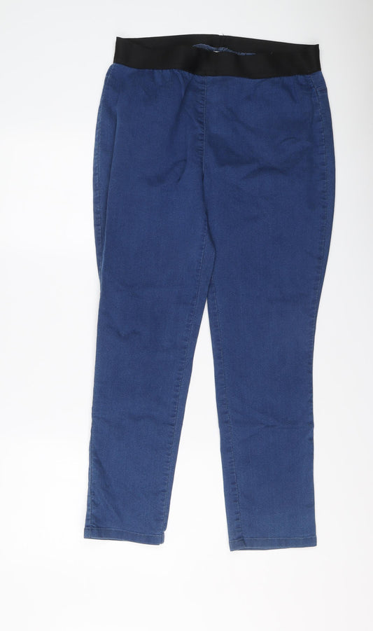 Damart Womens Blue Cotton Jegging Jeans Size 18 L27 in Regular