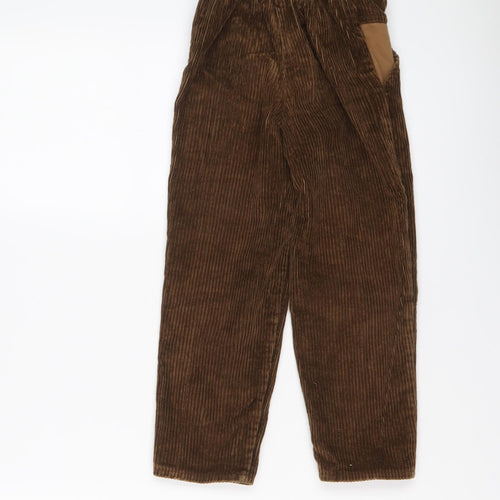 St. Michael Boys Brown Cotton Chino Trousers Size 3-4 Years Regular Button