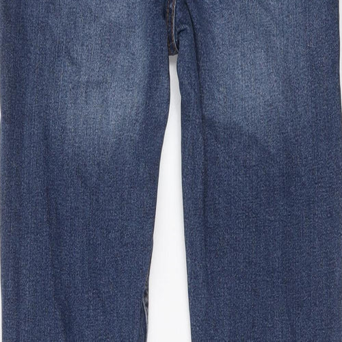 PEP&CO Mens Blue Cotton Skinny Jeans Size 30 in L32 in Regular Button