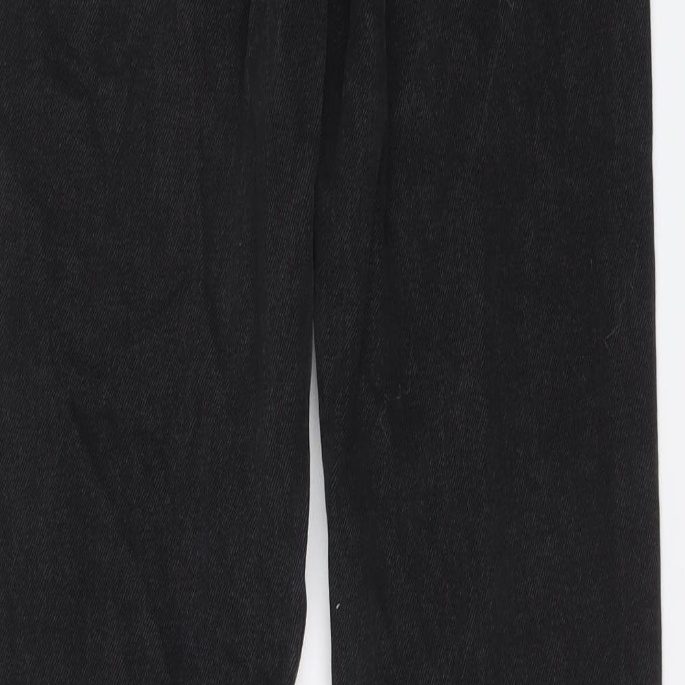COLLUSION Womens Grey Cotton Straight Jeans Size 24 in L28 in Regular Button