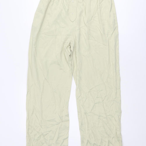 Zara Womens Beige Polyester Trousers Size S Regular