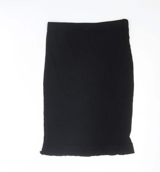 FOREVER 21 Womens Black Viscose Bandage Skirt Size M