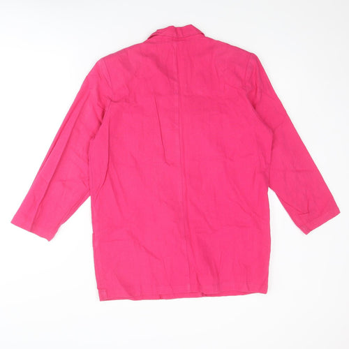 BHS Womens Pink Jacket Blazer Size 10 Button