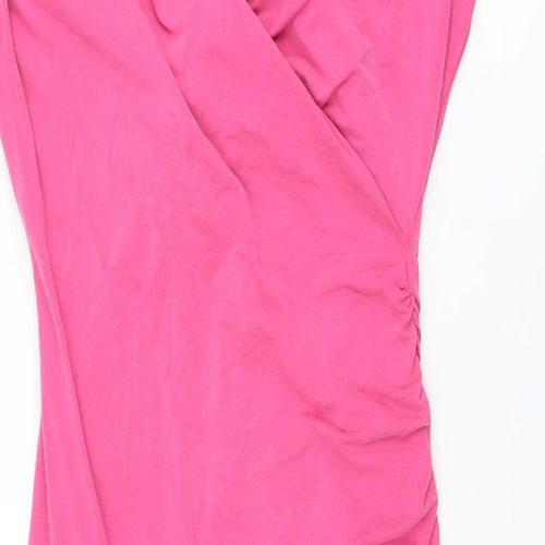 Damsel in a Dress Womens Pink Modal A-Line Size 16 V-Neck Pullover