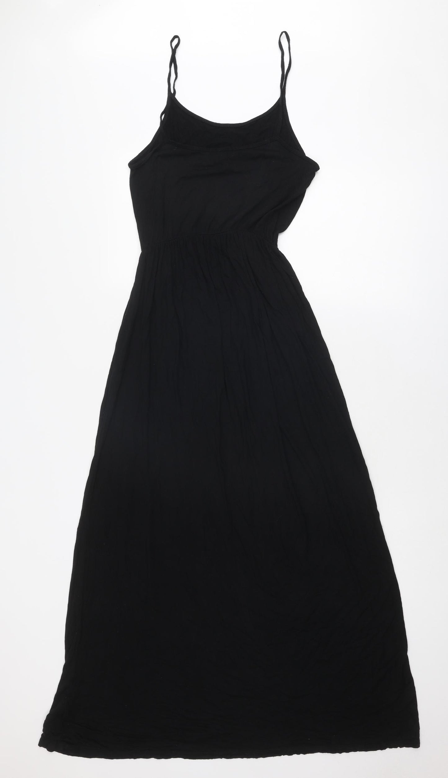 Divided by H&M Womens Black Viscose Maxi Size S Round Neck Pullover