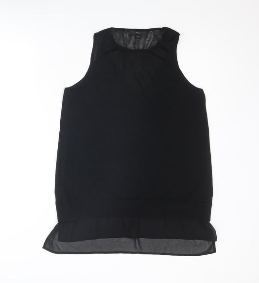 NEXT Womens Black Round Neck Viscose Vest Jumper Size M