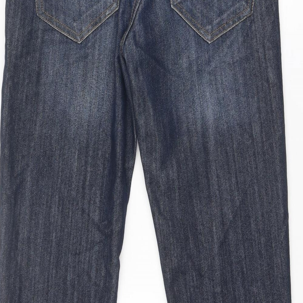 Denim & Co. Mens Blue Cotton Straight Jeans Size 30 in Regular Button
