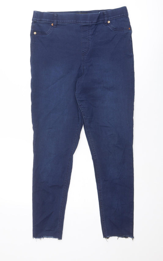 F&F Womens Blue Cotton Jegging Jeans Size 14 Regular