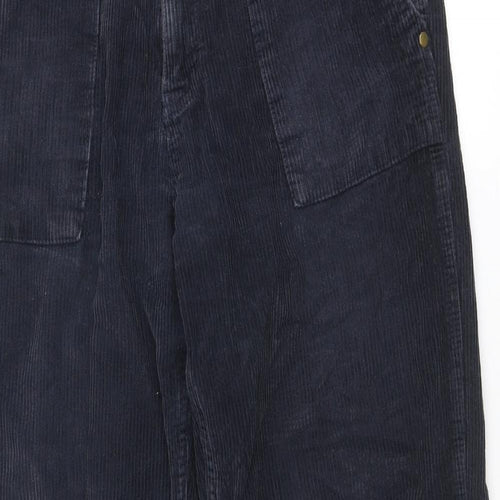 John Lewis Mens Blue Cotton Trousers Size 34 in Regular Button