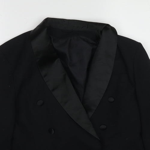 After Dark Womens Black Polyester Jacket Suit Jacket Size 12
