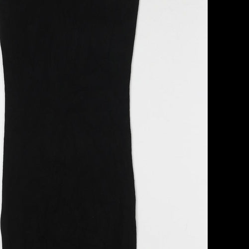 Horia Jeans Womens Black Viscose Jumper Dress Size S V-Neck Pullover