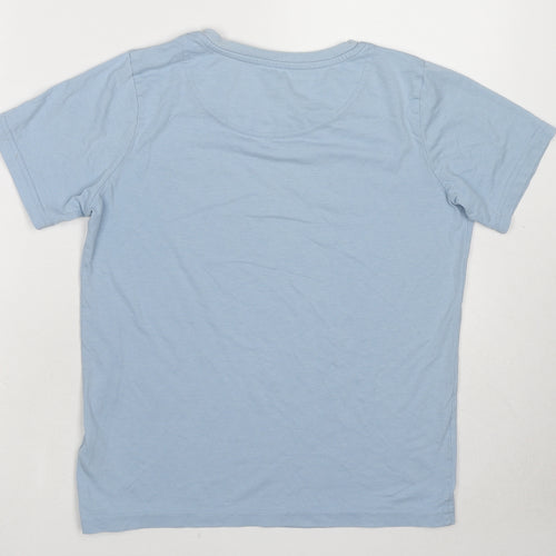 Pokémon Boys Blue Cotton Basic T-Shirt Size 11-12 Years Round Neck Pullover - Pikachu