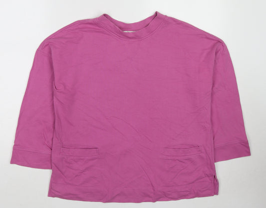 Mistral Womens Pink Cotton Pullover Sweatshirt Size 10 Pullover