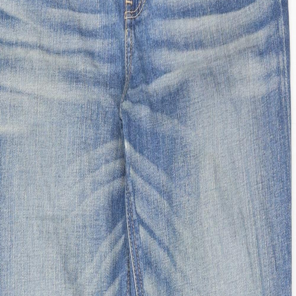 Hollister Womens Blue Cotton Skinny Jeans Size 28 in L31 in Regular Zip