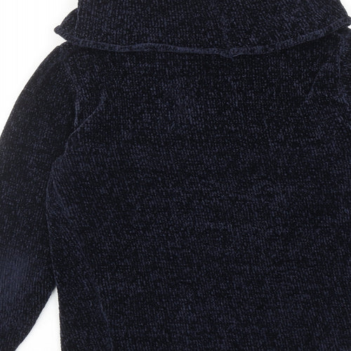 Klass Womens Blue Roll Neck Polyester Pullover Jumper Size S