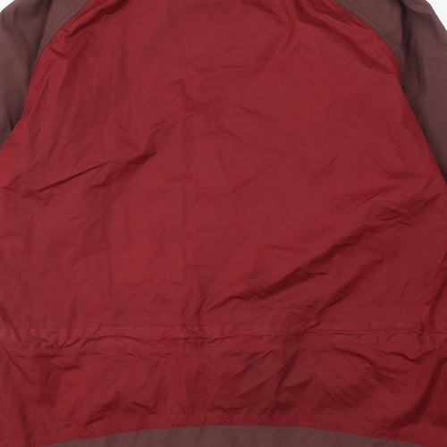 Wynnster Mens Red Windbreaker Jacket Size M Zip
