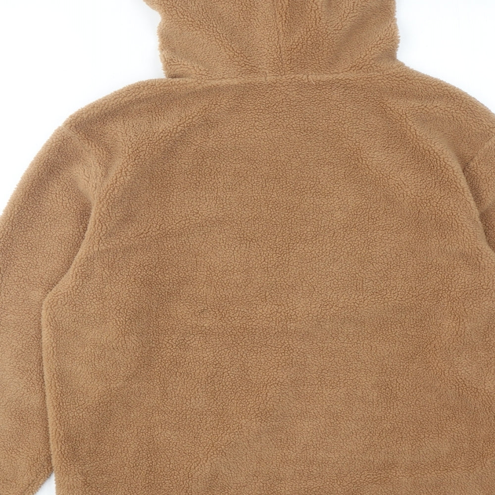 Brave Soul Womens Brown Polyester Pullover Hoodie Size M Pullover