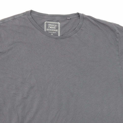 NEXT Mens Grey Cotton T-Shirt Size 2XL Round Neck
