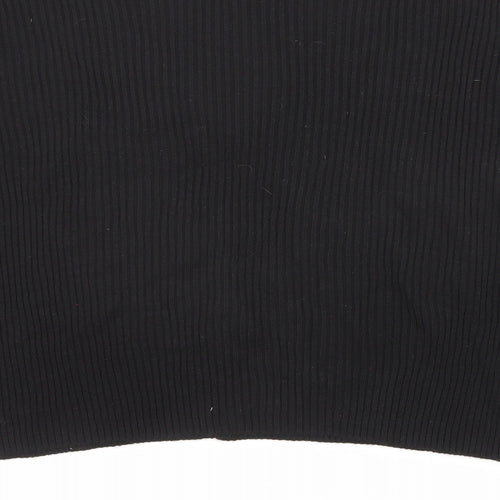 Boohoo Womens Black V-Neck Polyester Cardigan Jumper Size 10