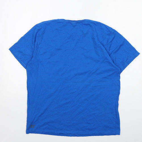 Earth Positive Mens Blue Cotton T-Shirt Size L Round Neck - The social