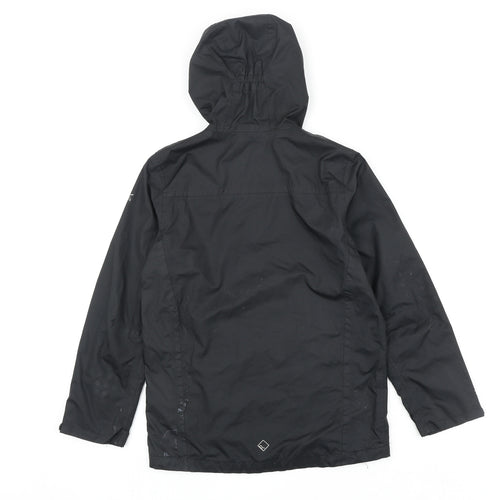 Regatta Boys Black Windbreaker Jacket Size 9-10 Years Zip