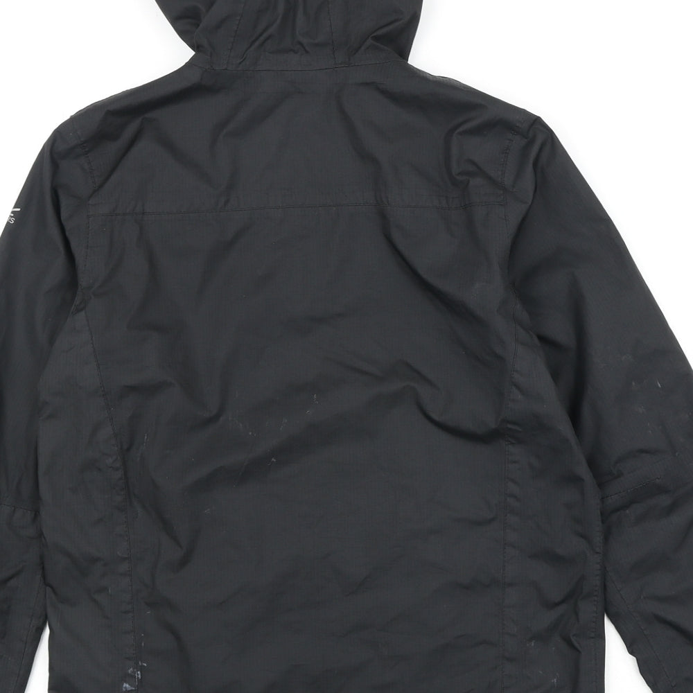 Regatta Boys Black Windbreaker Jacket Size 9-10 Years Zip