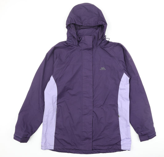 Trespass Womens Purple Windbreaker Jacket Size XL Zip