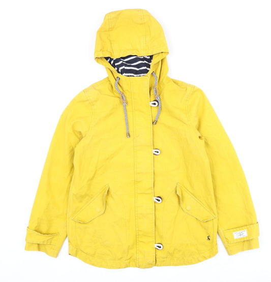 Joules Womens Yellow Jacket Size 8 Zip