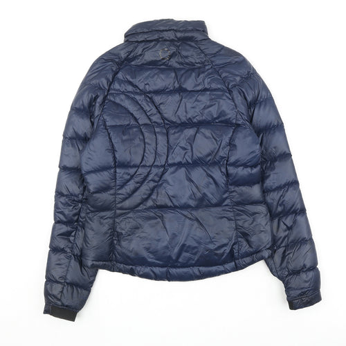 Orobos Womens Blue Quilted Jacket Size S Zip