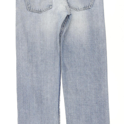 Diesel Mens Blue Cotton Straight Jeans Size 36 in Regular Button