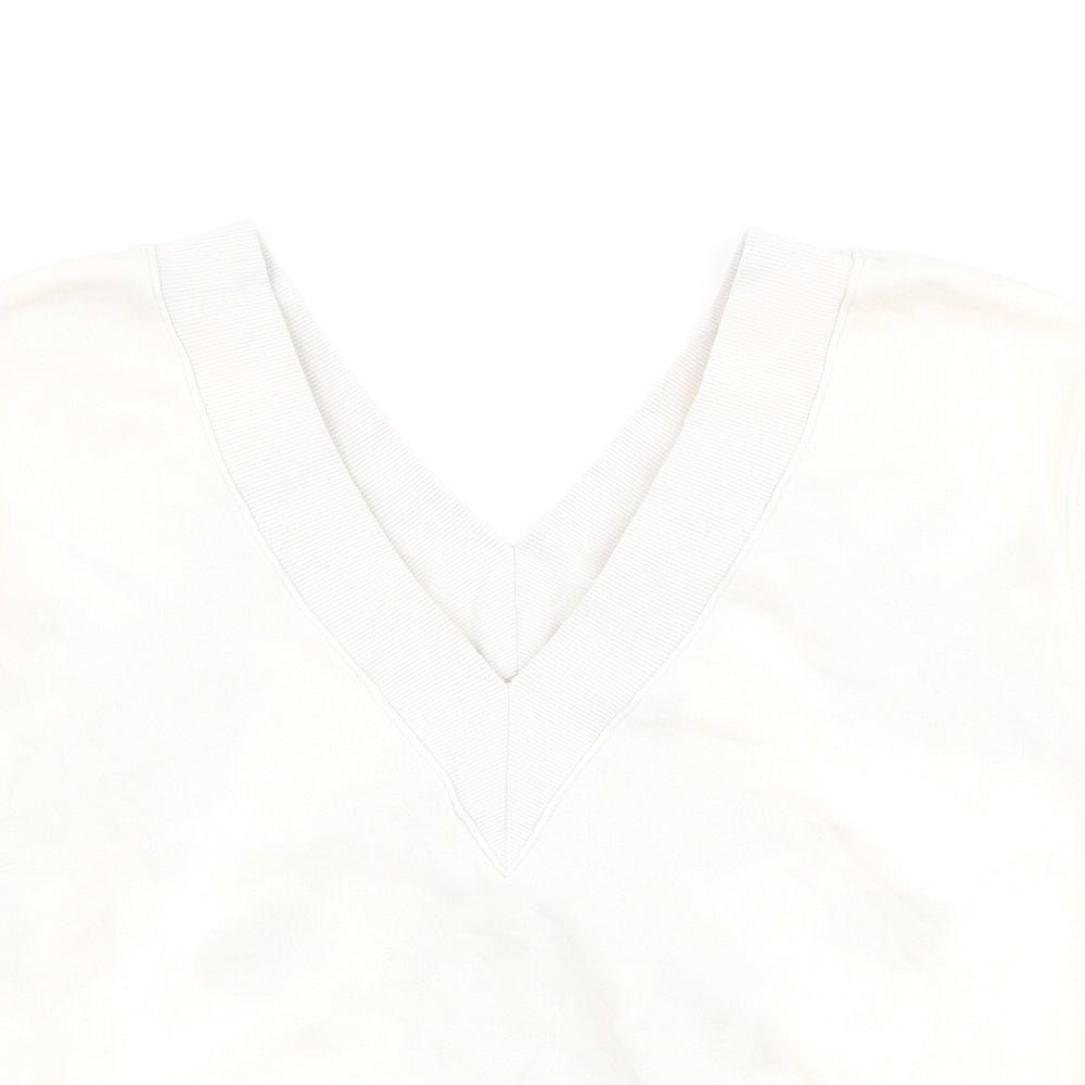 Nike Womens Beige Cotton Pullover Sweatshirt Size XS Pullover - Acid Wash