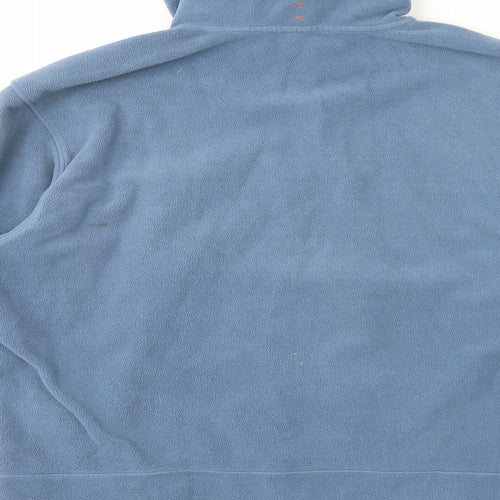 Nike Mens Blue Polyester Full Zip Hoodie Size L