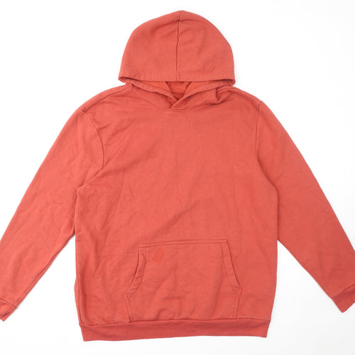 Gap Mens Orange Cotton Pullover Hoodie Size XL