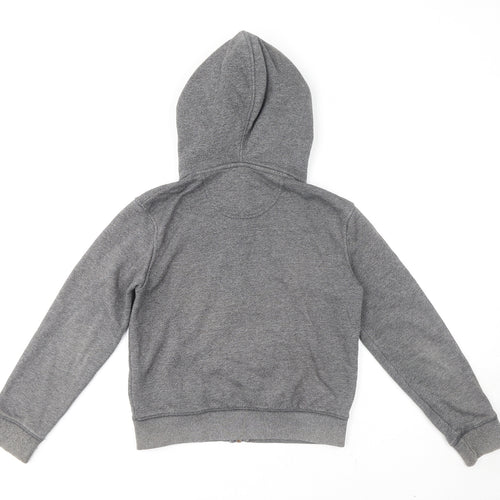 SoulCal&Co Boys Grey Cotton Full Zip Hoodie Size 11-12 Years Zip