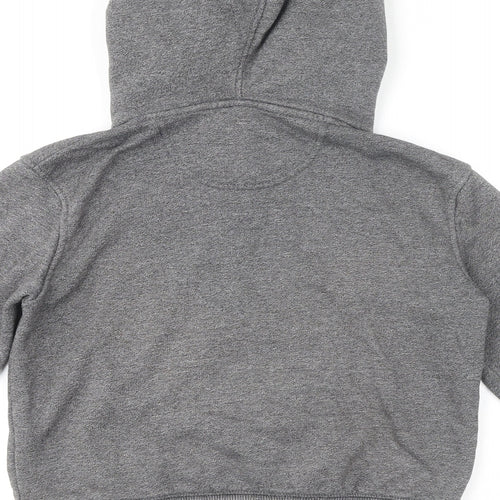 SoulCal&Co Boys Grey Cotton Full Zip Hoodie Size 11-12 Years Zip