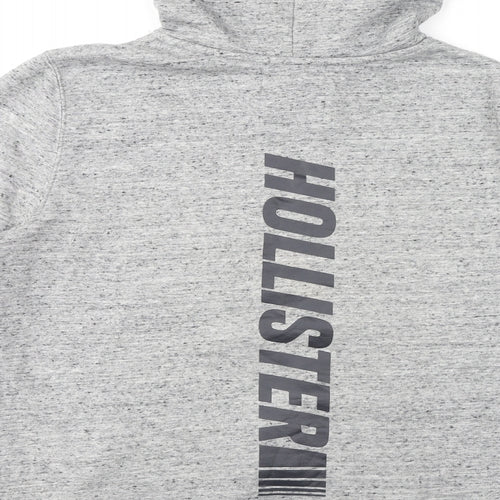 Hollister Mens Grey Cotton Pullover Hoodie Size XL