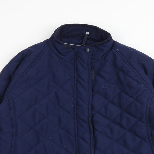 Mountain Warehouse Womens Blue Quilted Jacket Size 10 Zip