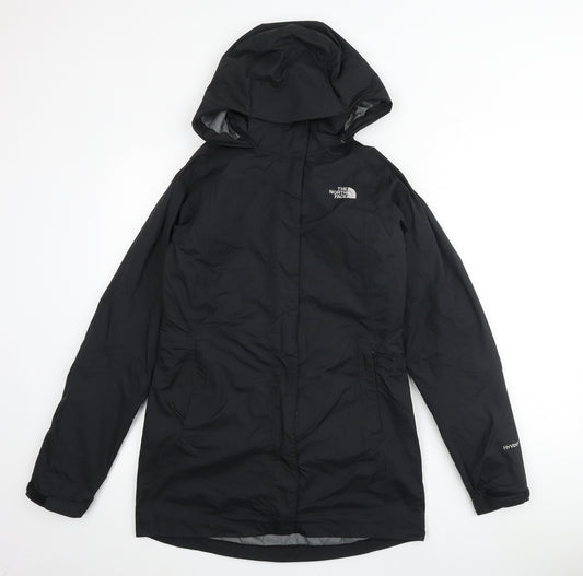 The North Face Womens Black Windbreaker Jacket Size XS Zip